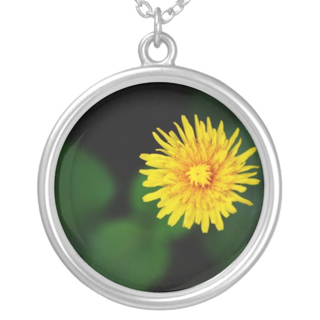 Dandelion Flower Necklace (Front)