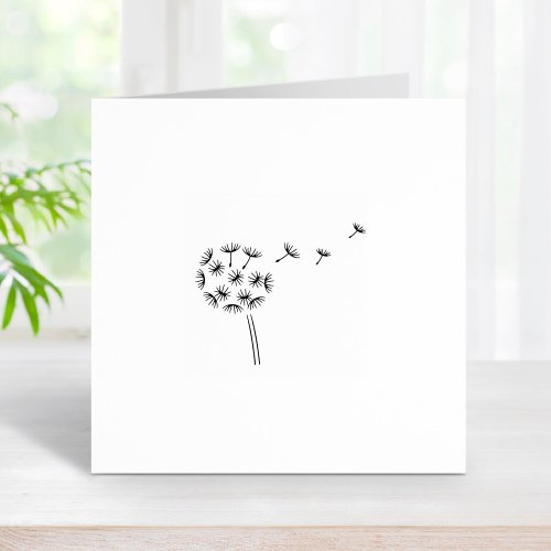 Dandelion Flower Parachutes 2 Rubber Stamp