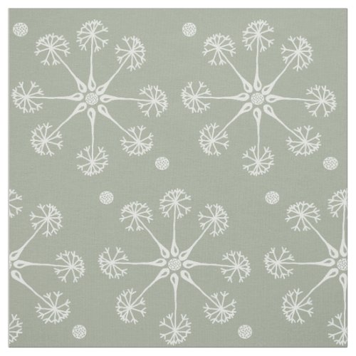 Dandelion flower seedheads fabric