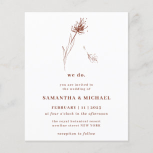 Dandelion Flower Terracotta Indie Budget we do Flyer