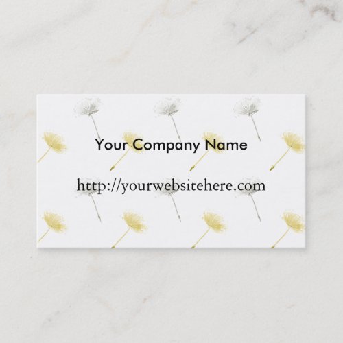 Dandelion Flowers Business Card