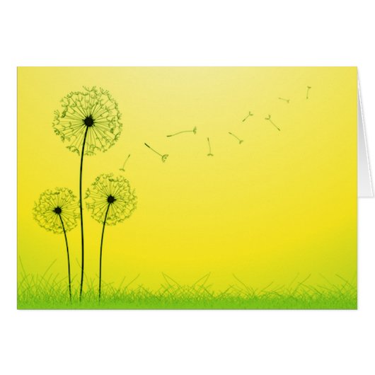 Dandelion Fly Away Cards (Front Horizontal)