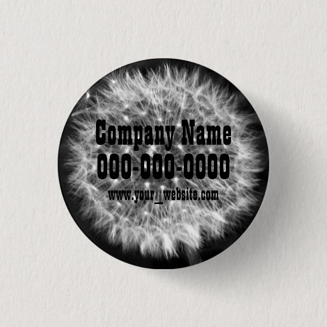Dandelion Fuzz Button (Front)