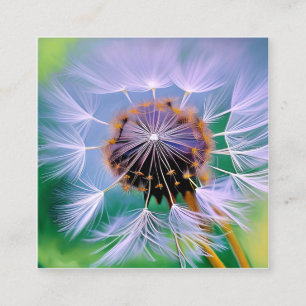 Dandelion Graphic Square Business Card