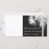 Dandelion Haiku Photo Card (Front)