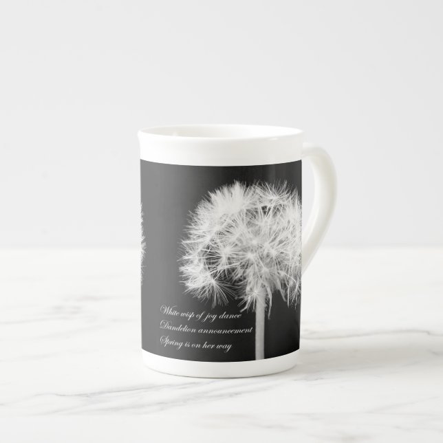 Dandelion Haiku Specialty Mugs (Front Right)