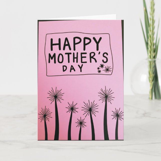Dandelion Happy Mothers Day Card (Front)