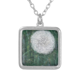 Dandelion Head 2008 Silver Plated Necklace