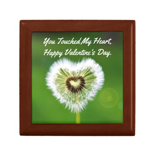 Dandelion Heart Wooden Keepsake Box