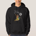 Dandelion Hummingbird Flower For Birdwatcher Herba Hoodie