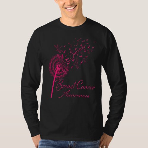 Dandelion Im A Survivor Breast Cancer Awareness F T_Shirt