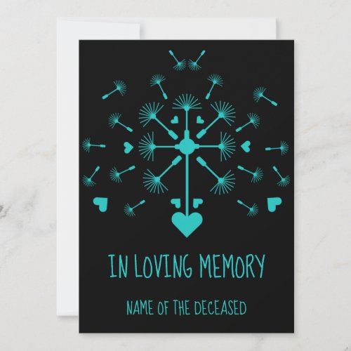 Dandelion In The Wind In Loving Memory   Wooden Bo Card