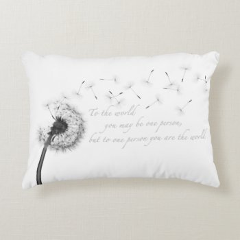 Dandelion Inspiration Accent Pillow by JCDesignsUK at Zazzle