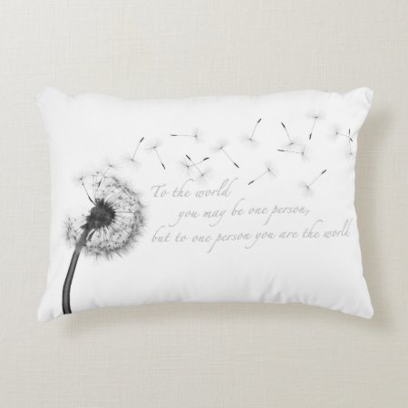 Dandelion Inspiration Accent Pillow