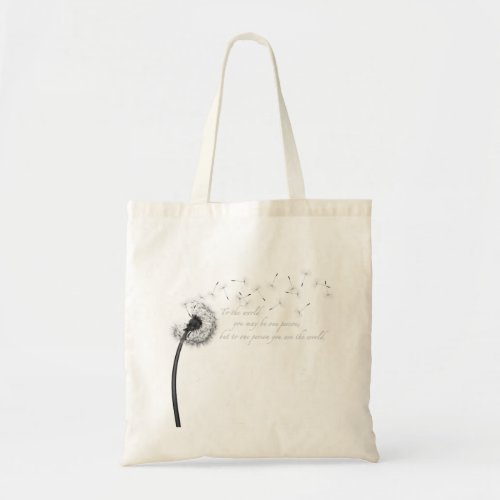 Dandelion Inspiration Budget Tote