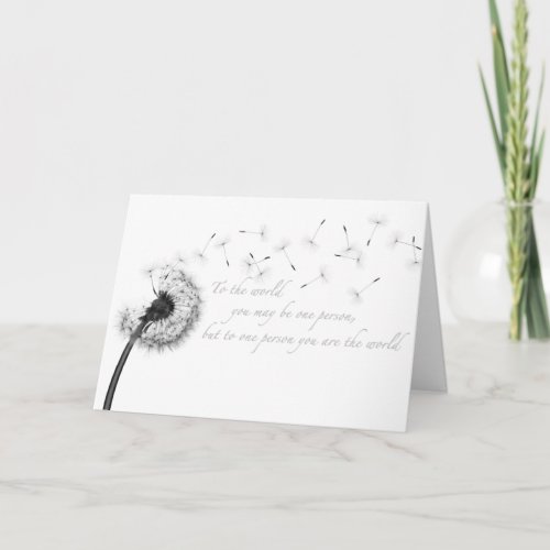 Dandelion Inspiration Greeting Card