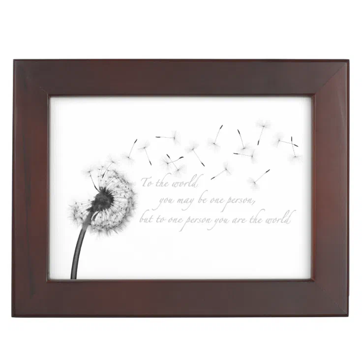 Dandelion Inspiration Keepsake Box Zazzle