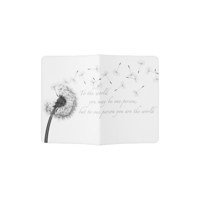 Dandelion Inspiration Passport Cover (Opened)
