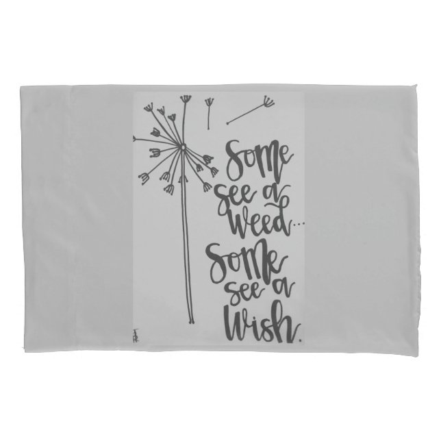 Dandelion Inspiration Pillow Case (Front)