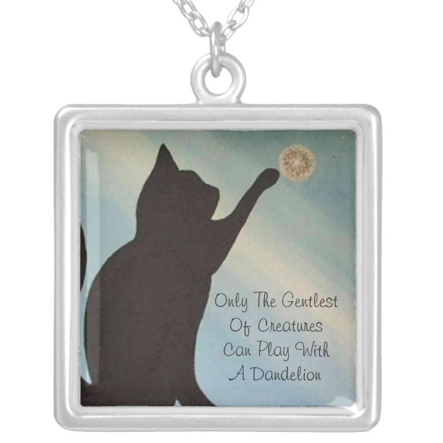 Dandelion Kisses Necklace - Cat (Front)