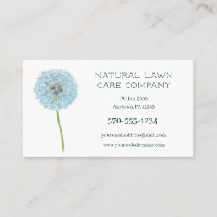 Dandelion Lawn Care Landscaping Landscaper Business Card