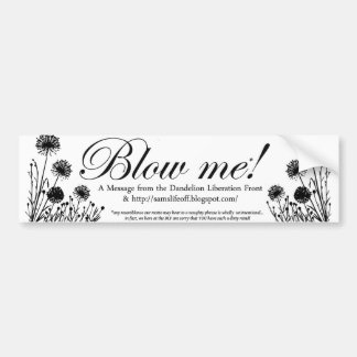 Dandelion Liberation Front Bumper Sticker