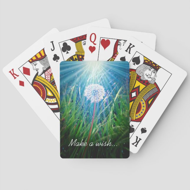Dandelion Macro Poker Cards (Back)