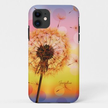 Dandelion Make A Wish Spring Iphone 11 Case by zlatkocro at Zazzle