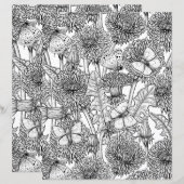 Dandelion meadow in black and white (Front/Back)