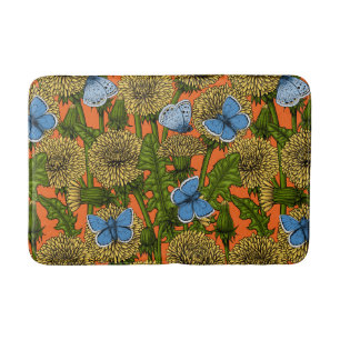 Dandelion medow bath mat