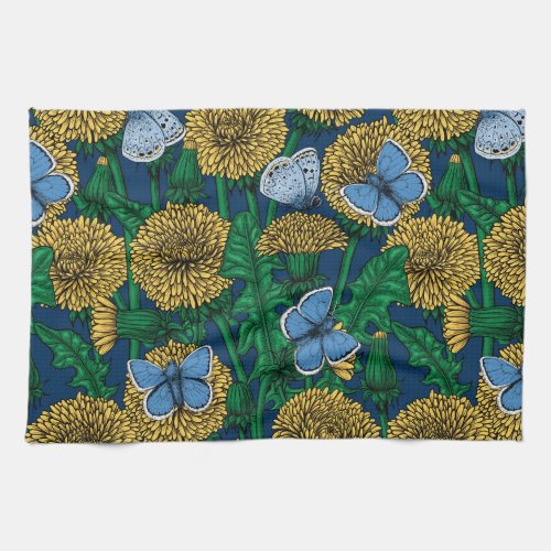 Dandelion medow kitchen towel