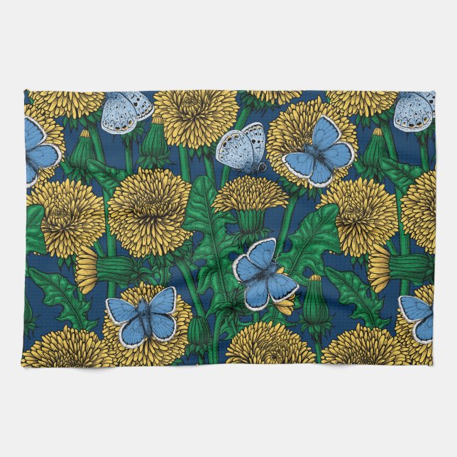 Dandelion medow kitchen towel (Horizontal)