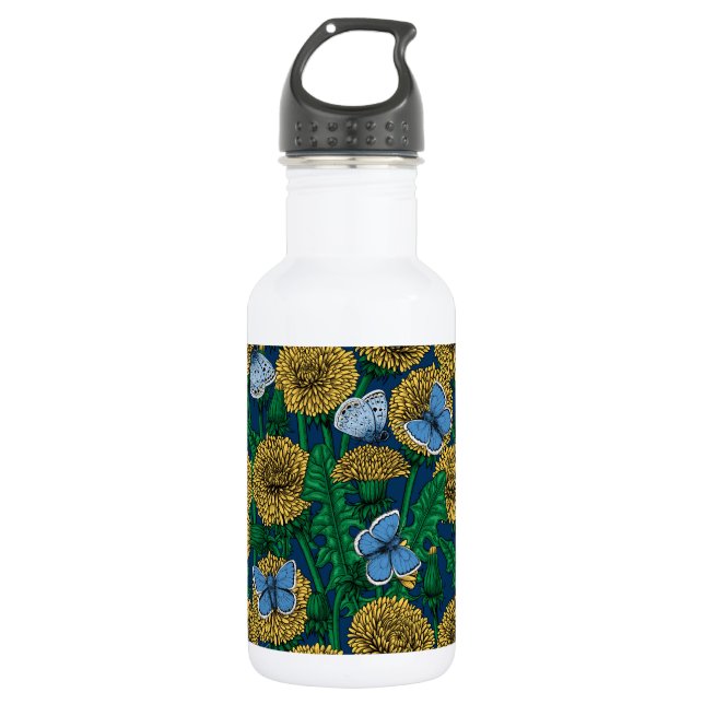 Dandelion medow stainless steel water bottle (Front)