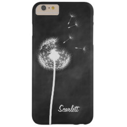Dandelion Monogram Chalkboard iPhone 6/6s Plus Barely There iPhone 6 Plus Case
