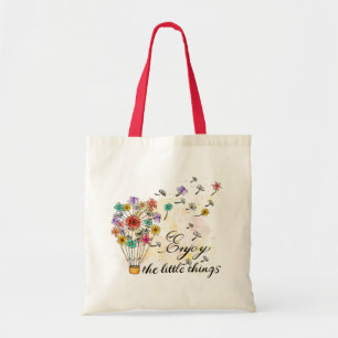 Dandelion Motivational Quote Tote Bag