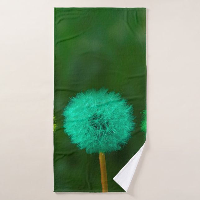 Dandelion multicoloured colored bath towel (Bath Towel)