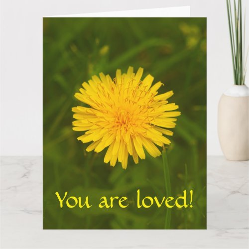 Dandelion mystery You are loved Card