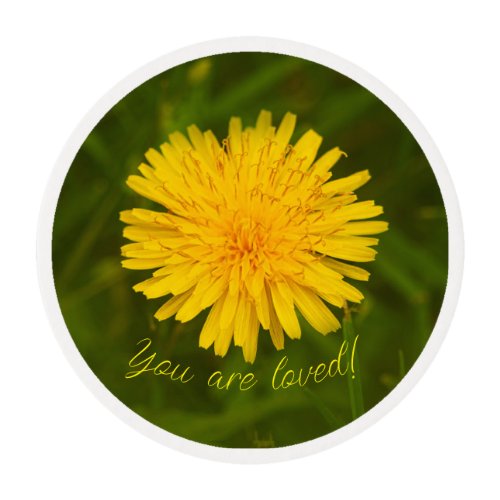 Dandelion mystery You are loved Edible Frosting Rounds