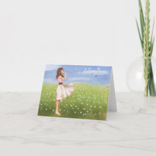 Dandelion notecard-KNOWLEDGE IS POWER Card