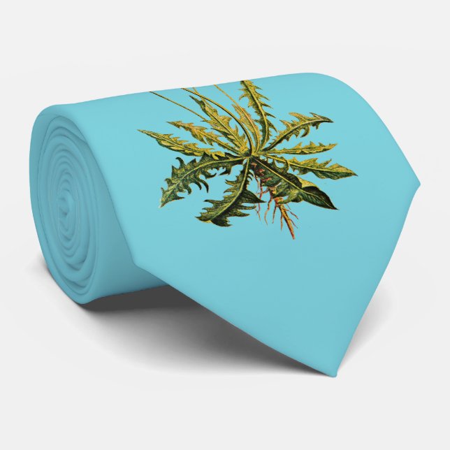 Dandelion On Blue Tie (Rolled)