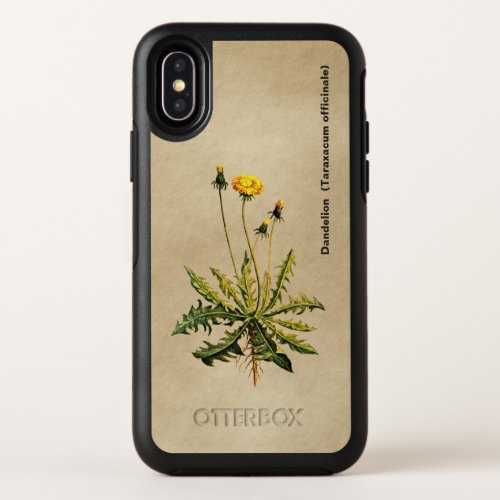 Dandelion On Old Paper OtterBox Symmetry iPhone X Case