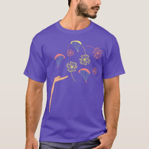 Dandelion Paraglider Flying Spurs T-Shirt