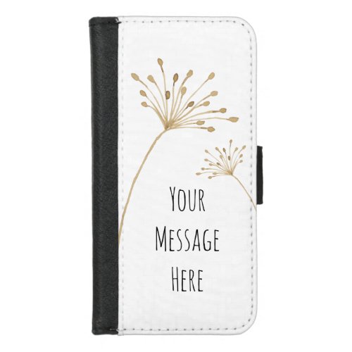 Dandelion Personalized Message Wallet Case