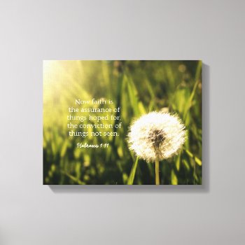Dandelion Photo  Spring  Sunshine Inspirational Canvas Print by LightinthePath at Zazzle