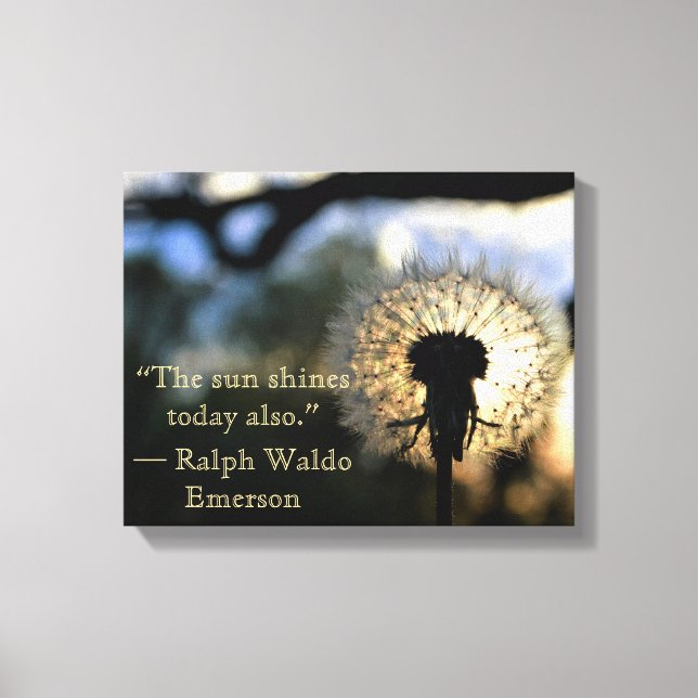 Dandelion Picture Canvas Print (Front)