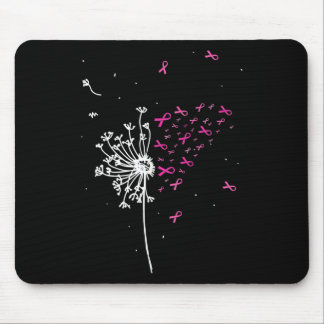 Dandelion Pink Ribbon Cool Breast Cancer Awareness Mouse Pad