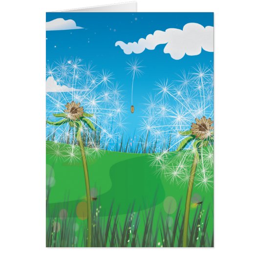 Dandelion plant cards (Front)
