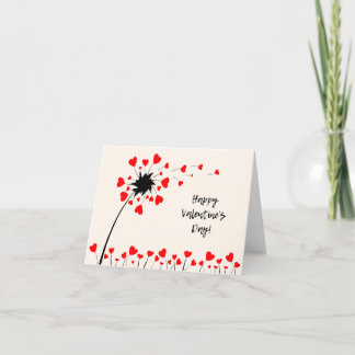 Dandelion postcard for Valentine's Day