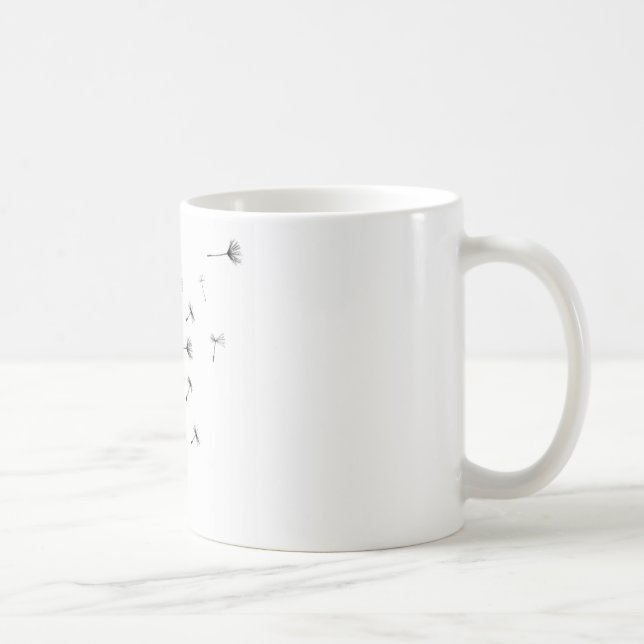 Dandelion puff in the wind coffee mug (Right)