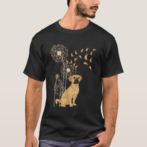 Dandelion Puggle Owner Dog Pet Animal Puggle T_Shirt